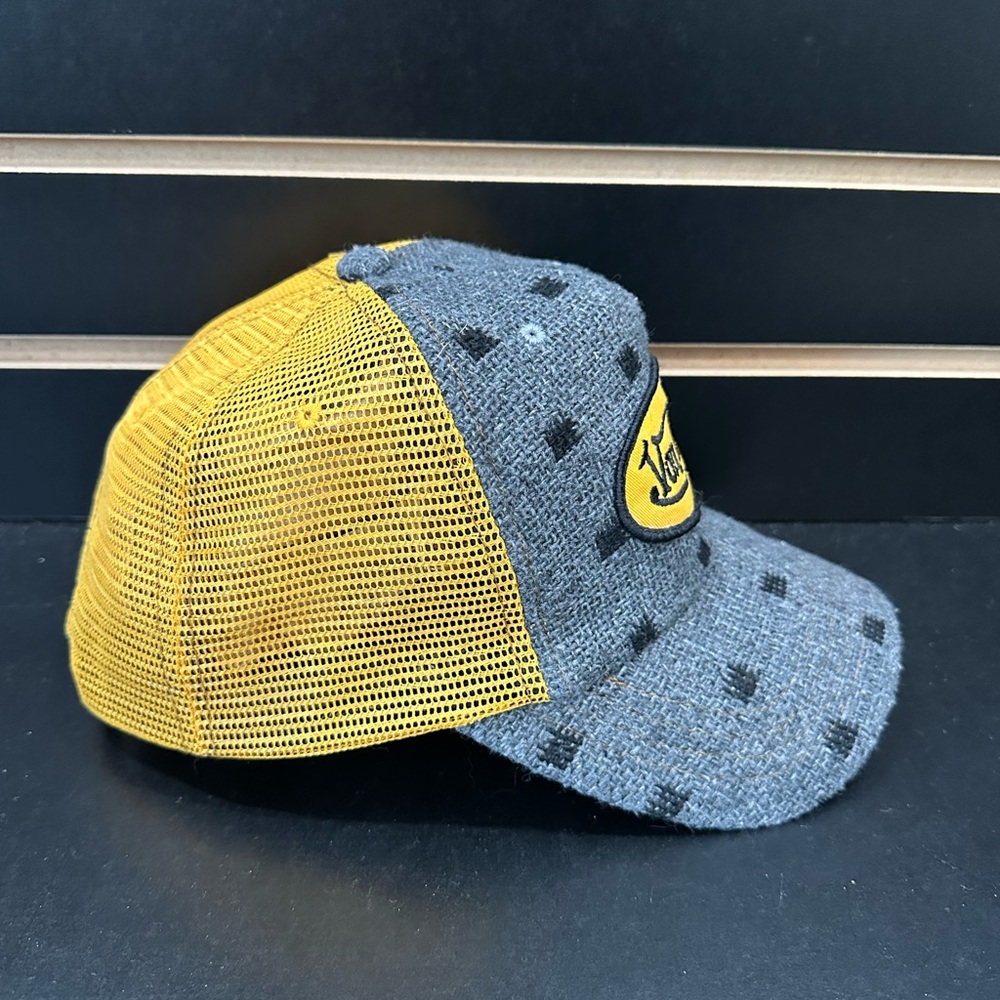 Von Dutch Gray & Yellow Patch Trucker Cap - Picture 2 of 5